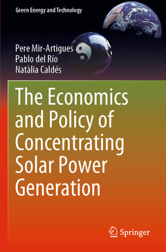 Couverture de l’ouvrage The Economics and Policy of Concentrating Solar Power Generation