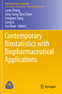 Couverture de l’ouvrage Contemporary Biostatistics with Biopharmaceutical Applications