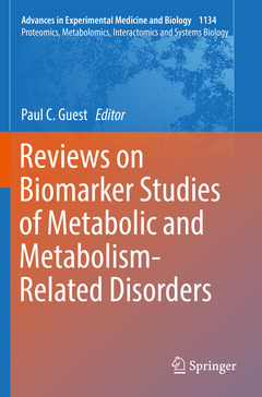 Couverture de l’ouvrage Reviews on Biomarker Studies of Metabolic and Metabolism-Related Disorders