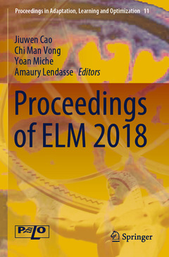 Couverture de l’ouvrage Proceedings of ELM 2018