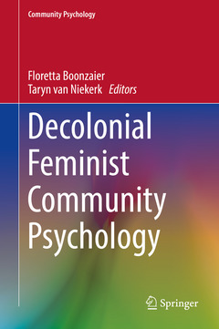 Couverture de l’ouvrage Decolonial Feminist Community Psychology