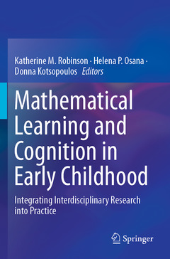 Cover of the book Mathematical Learning and Cognition in Early Childhood
