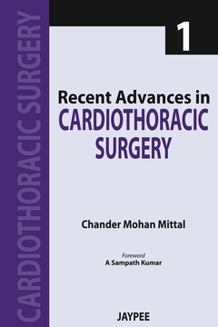 Couverture de l’ouvrage Recent Advances in Cardiothoracic Surgery - 1