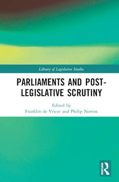 Couverture de l’ouvrage Parliaments and Post-Legislative Scrutiny