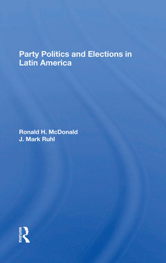 Couverture de l’ouvrage Party Politics And Elections In Latin America