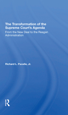 Couverture de l’ouvrage The Transformation Of The Supreme Court's Agenda