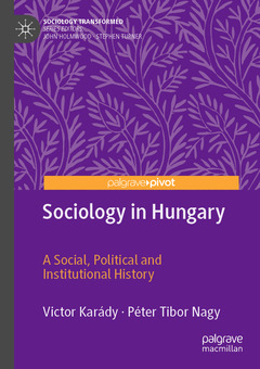 Couverture de l’ouvrage Sociology in Hungary