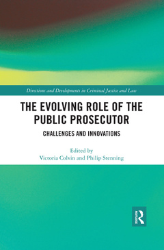 Cover of the book The Evolving Role of the Public Prosecutor
