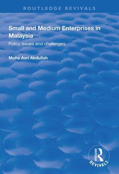 Couverture de l’ouvrage Small and Medium Enterprises in Malaysia