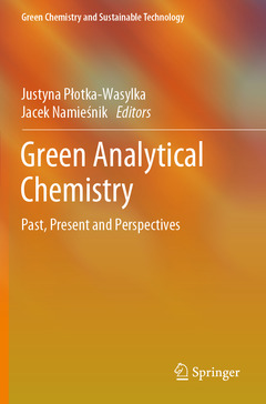 Couverture de l’ouvrage Green Analytical Chemistry