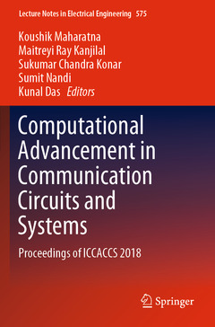 Cover of the book Computational Advancement in Communication Circuits and Systems