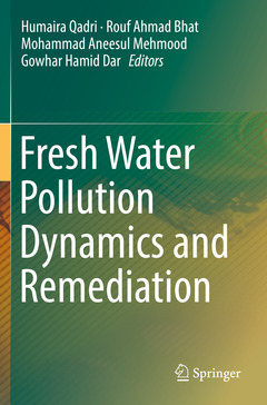 Couverture de l’ouvrage Fresh Water Pollution Dynamics and Remediation