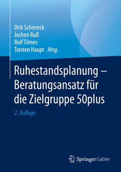 Couverture de l’ouvrage Ruhestandsplanung - Beratungsansatz für die Zielgruppe 50plus