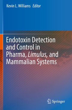 Couverture de l’ouvrage Endotoxin Detection and Control in Pharma, Limulus, and Mammalian Systems