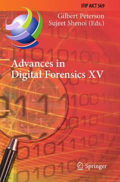 Couverture de l’ouvrage Advances in Digital Forensics XV