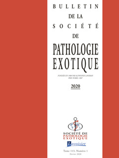 Cover of the book Bulletin de la Société de pathologie exotique Vol. 113 N°1 - Février 2020