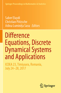 Couverture de l’ouvrage Difference Equations, Discrete Dynamical Systems and Applications