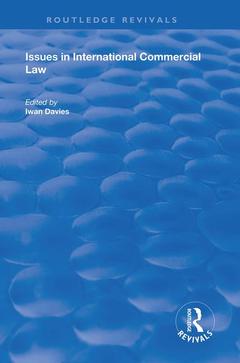 Cover of the book Issues in International Commercial Law