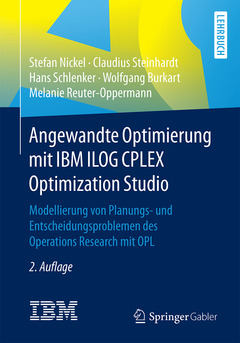 Couverture de l’ouvrage Angewandte Optimierung mit IBM ILOG CPLEX Optimization Studio