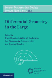 Cover of the book Differential Geometry in the Large