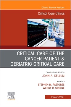 Couverture de l’ouvrage Critical Care of the Cancer Patient, An Issue of Critical Care Clinics