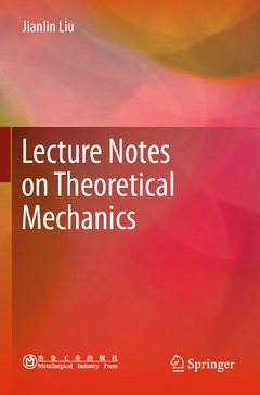 Couverture de l’ouvrage  Lecture Notes on Theoretical Mechanics