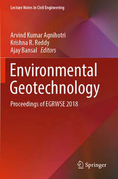 Couverture de l’ouvrage Environmental Geotechnology