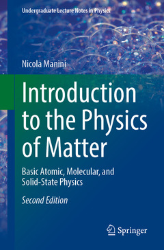 Couverture de l’ouvrage Introduction to the Physics of Matter