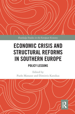 Couverture de l’ouvrage Economic Crisis and Structural Reforms in Southern Europe