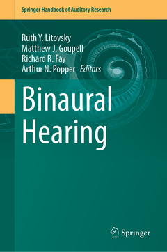 Couverture de l’ouvrage Binaural Hearing