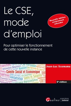 Cover of the book Le CSE un an après - Pour optimiser le fonctionnement de cette nouvelle instance