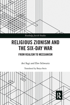 Cover of the book Religious Zionism and the Six Day War