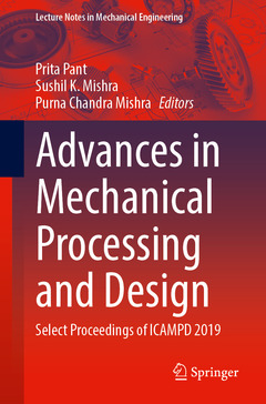 Couverture de l’ouvrage Advances in Mechanical Processing and Design