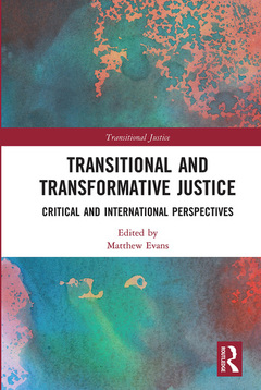 Couverture de l’ouvrage Transitional and Transformative Justice