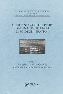 Couverture de l’ouvrage Gene and Cell Delivery for Intervertebral Disc Degeneration