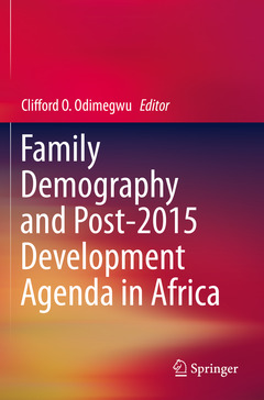 Couverture de l’ouvrage Family Demography and Post-2015 Development Agenda in Africa