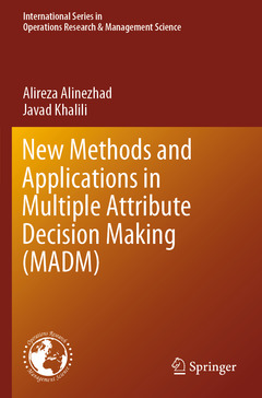 Couverture de l’ouvrage New Methods and Applications in Multiple Attribute Decision Making (MADM)