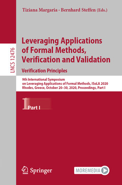 Couverture de l’ouvrage Leveraging Applications of Formal Methods, Verification and Validation: Verification Principles