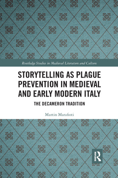 Couverture de l’ouvrage Storytelling as Plague Prevention in Medieval and Early Modern Italy