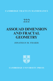 Couverture de l’ouvrage Assouad Dimension and Fractal Geometry