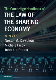 Couverture de l’ouvrage The Cambridge Handbook of the Law of the Sharing Economy