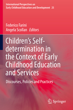 Couverture de l’ouvrage Children’s Self-determination in the Context of Early Childhood Education and Services