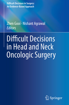 Couverture de l’ouvrage Difficult Decisions in Head and Neck Oncologic Surgery