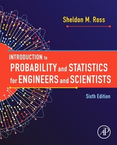 Couverture de l’ouvrage Introduction to Probability and Statistics for Engineers and Scientists