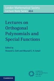 Couverture de l’ouvrage Lectures on Orthogonal Polynomials and Special Functions
