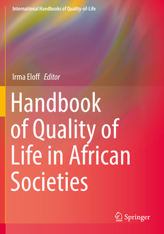 Couverture de l’ouvrage Handbook of Quality of Life in African Societies