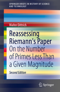 Cover of the book Reassessing Riemann's Paper