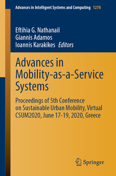 Couverture de l’ouvrage Advances in Mobility-as-a-Service Systems