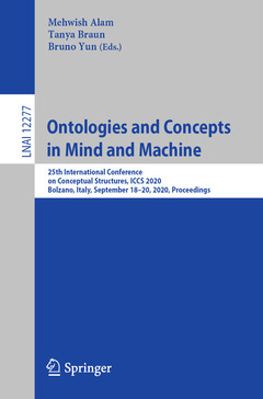 Couverture de l’ouvrage Ontologies and Concepts in Mind and Machine