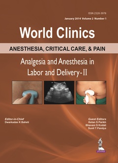 Couverture de l’ouvrage World Clinics: Anesthesia and Analgesia in Labour and Delivery-II
